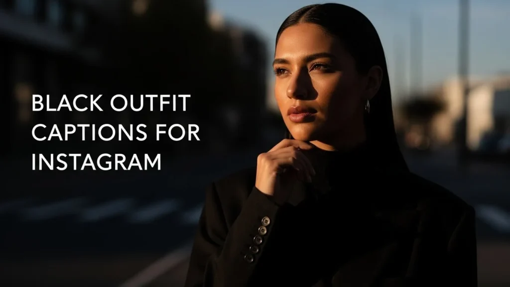 Black Outfit Captions for Instagram