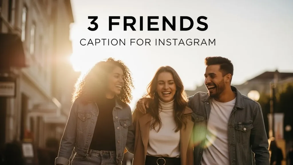 3 Friends Caption for Instagram