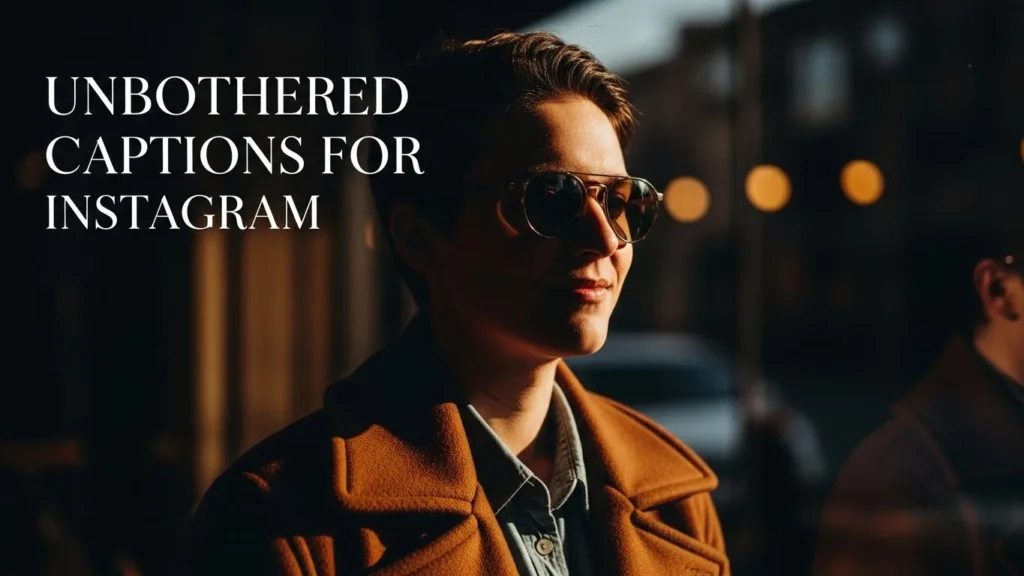 Unbothered Captions for Instagram