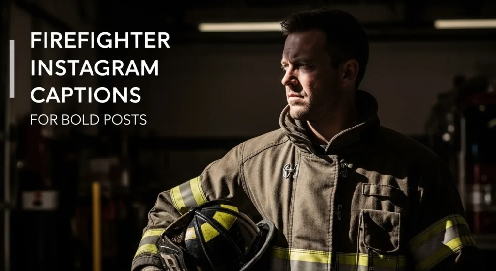 Firefighter Instagram Captions for Bold Posts