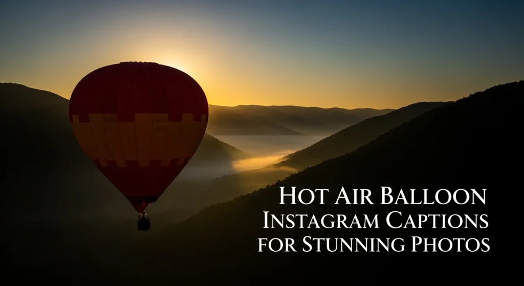 hot air balloon instagram captions for stunning photos