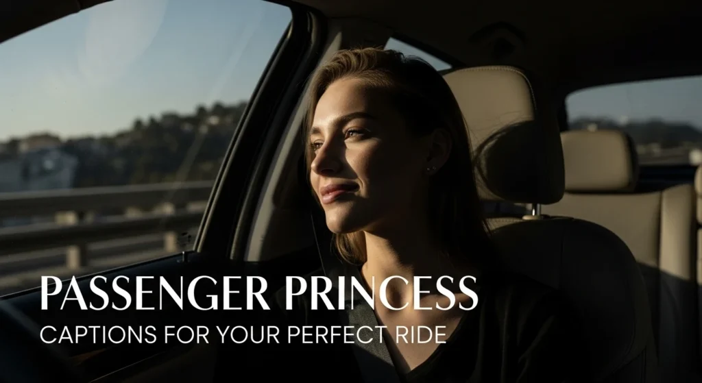 Passenger Princess Captions for your Perfect Ride