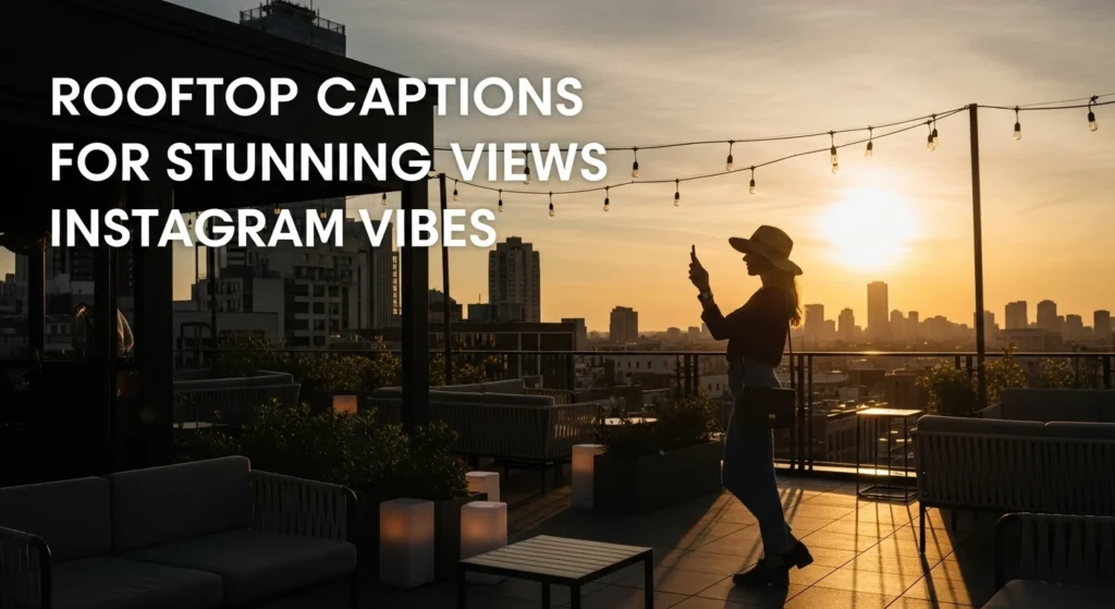 Rooftop Captions for Stunning views Instagram vibes