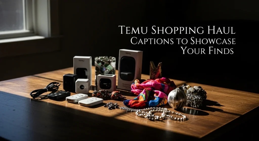 Temu Shopping Haul Captions to Showcase your Finds