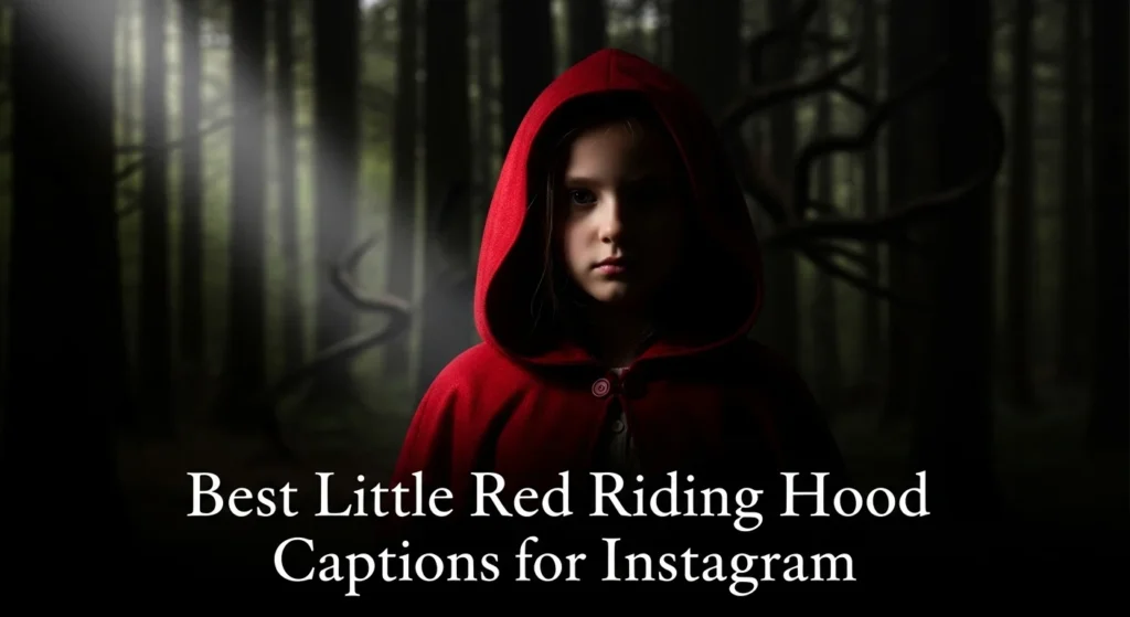 Best Little Red Riding Hood Captions for Instagram