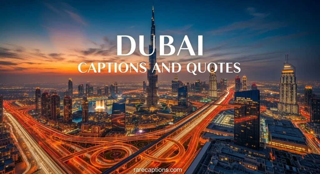 Dubai Captions and Quotes