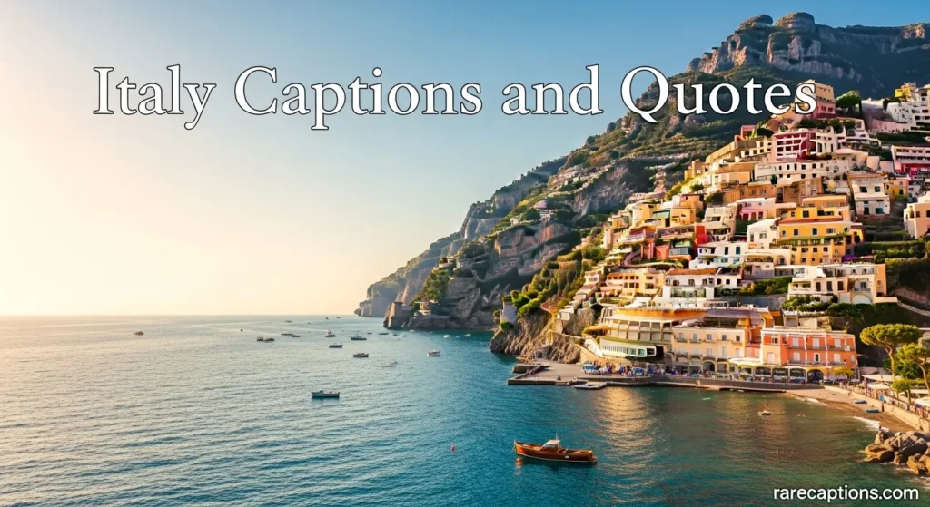 Italy Captions and Quotes