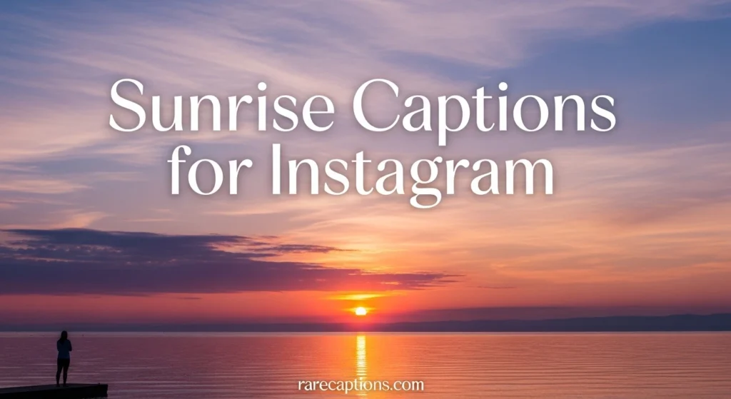 Sunrise Captions for Instagram