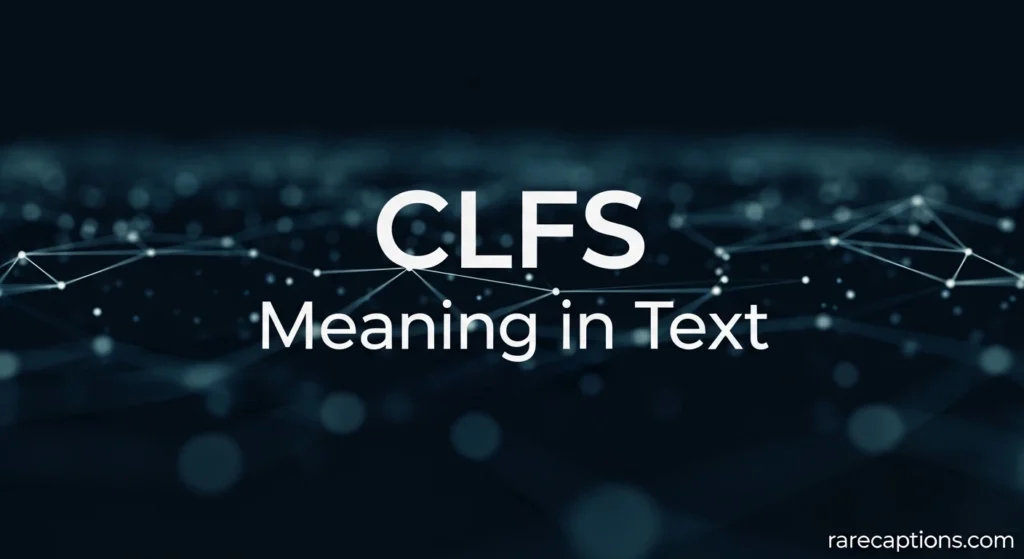 CLFS Meaning in Text