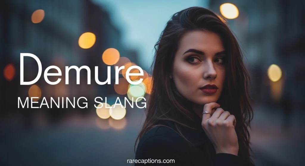 Demure Meaning Slang
