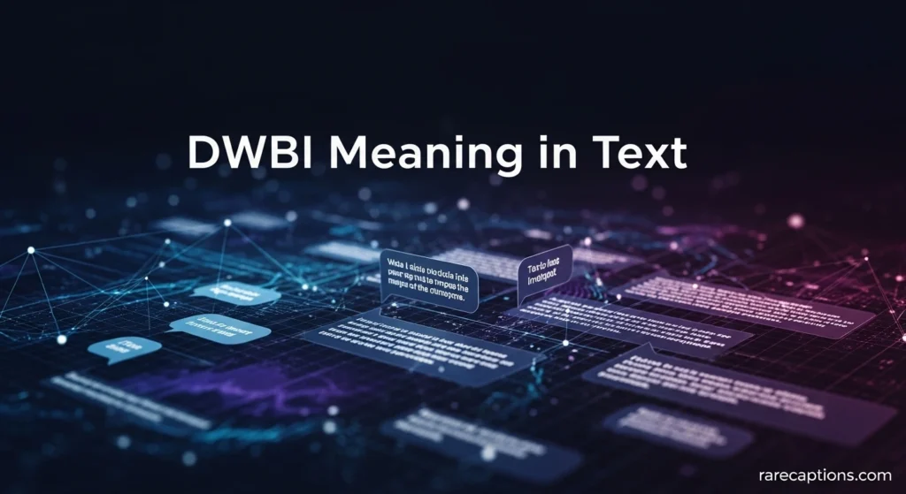 DWBI Meaning in Text