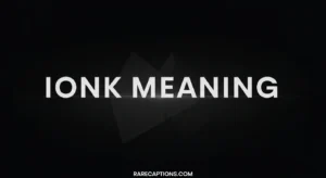 Ionk Meaning