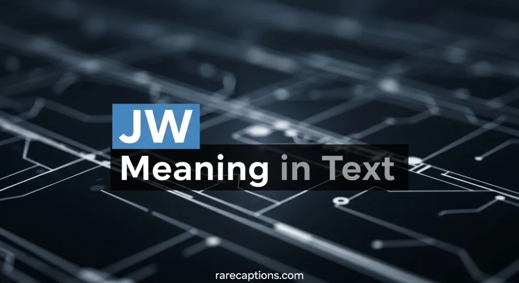 JW Meaning in Text