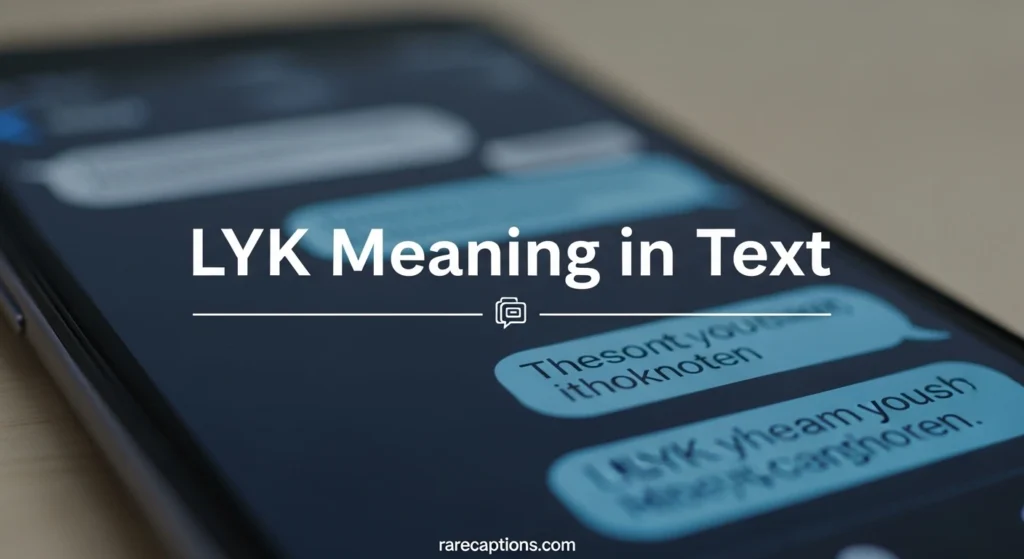 LYK Meaning in Text
