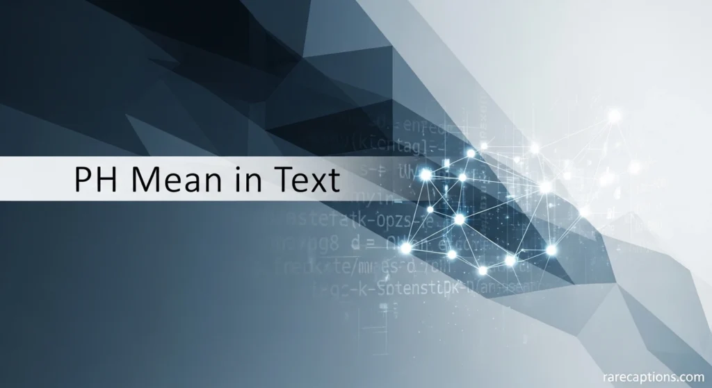PH Mean in Text