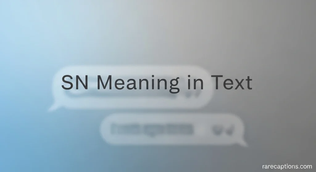 SN Meaning in Text