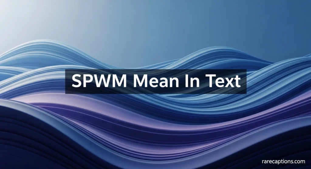 SPWM Mean in Text