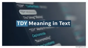 TDY Meaning in Text