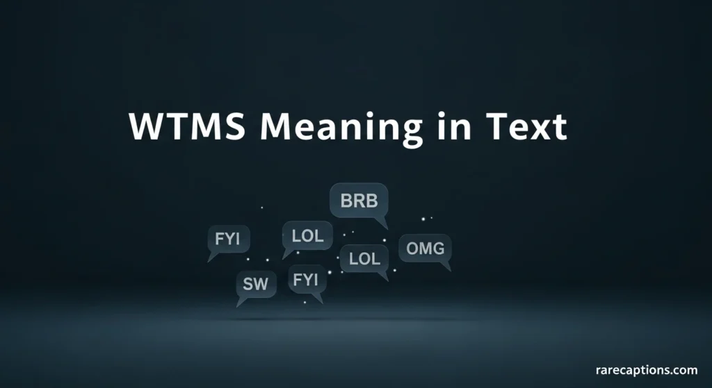 WTMS Meaning in Text