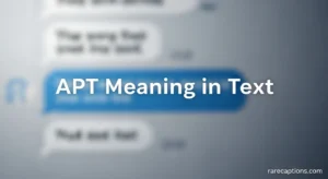 APT Meaning in Text