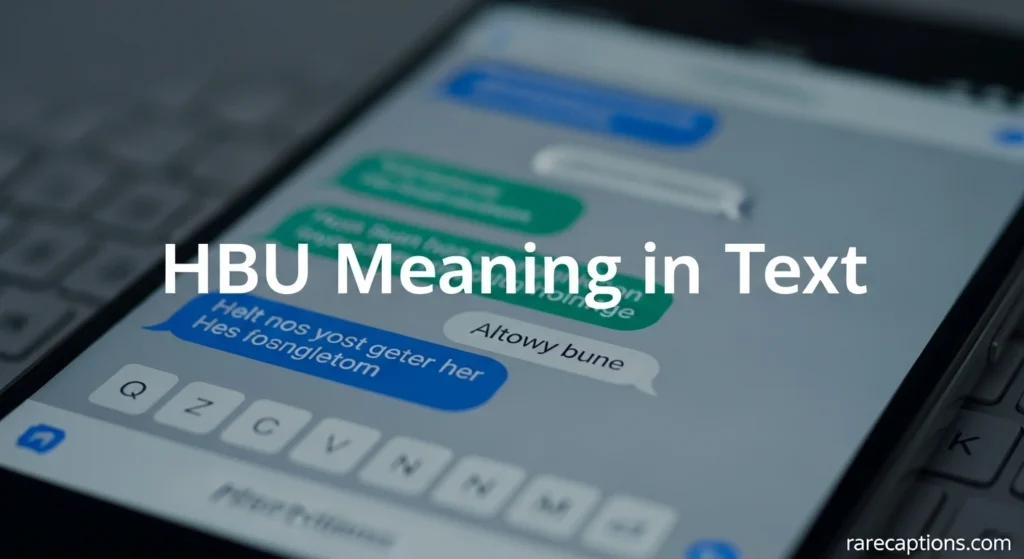HBU Meaning in Text