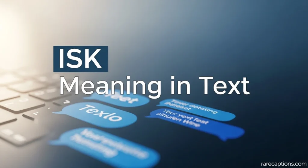 ISK Meaning in Text