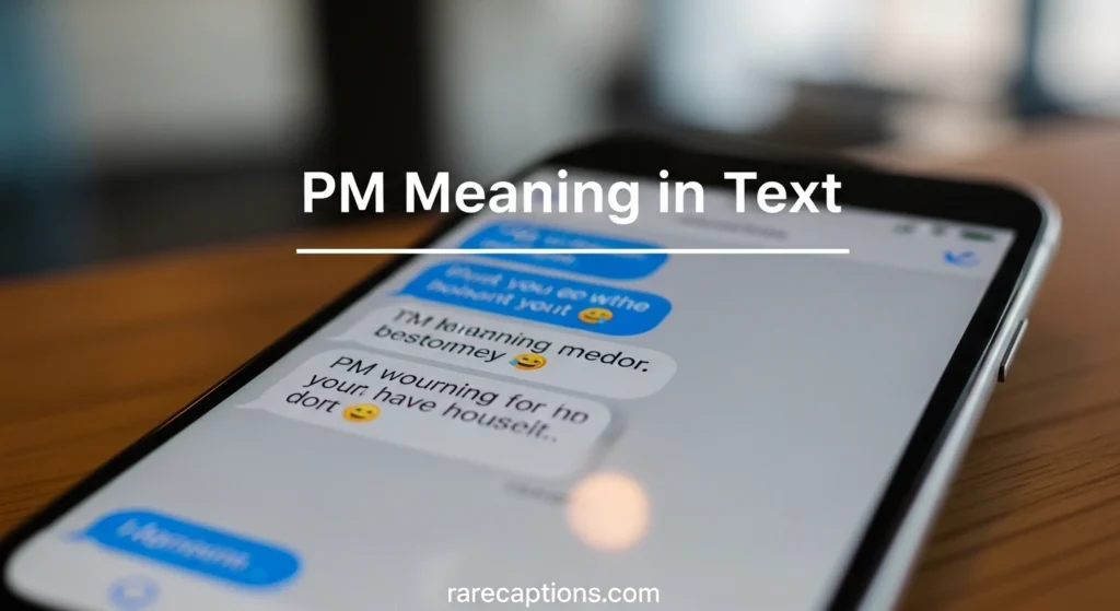 PM Meaning in Text