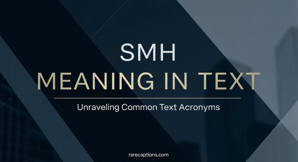 SMH Meaning in Text