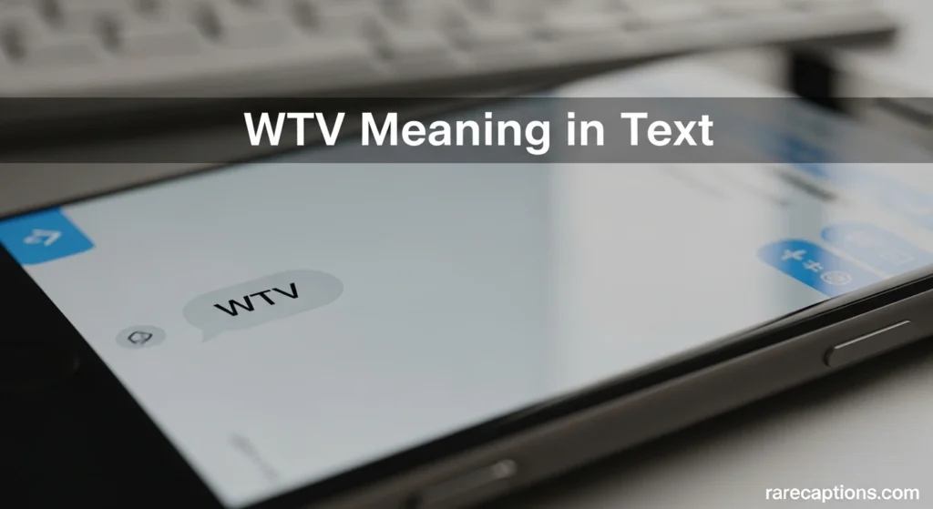 WTV Meaning in Text