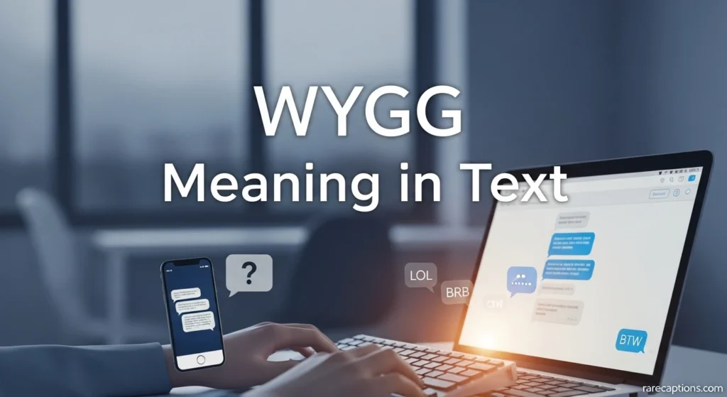 WYGG Meaning in Text